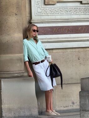 Polo Ralph Lauren Mint  Green Button-Down Shirt Size L (16.5)